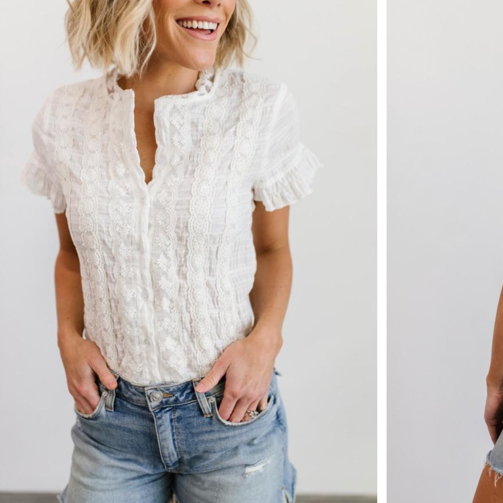 Baltic born Zara lace top